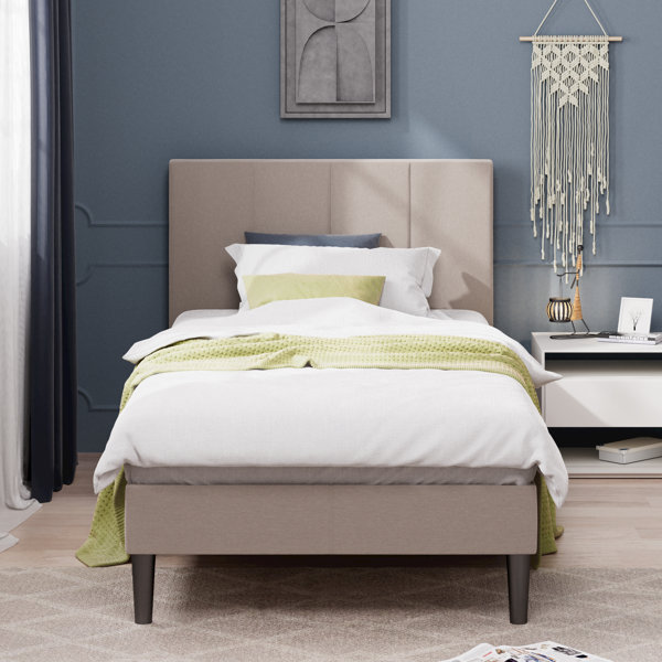 Wade Logan Arley Smart USB Upholstered Bed Frame & Reviews Wayfair.co.uk